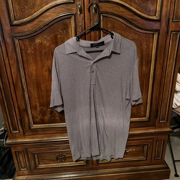 Men’s grey a.b.s Allen Schwartz xxl polo shirt - Picture 1 of 3